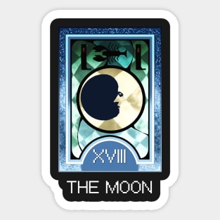 The Moon Arcana Tarot Card Sticker